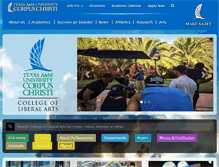 Tablet Screenshot of cla.tamucc.edu