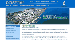 Desktop Screenshot of faculty-senate.tamucc.edu