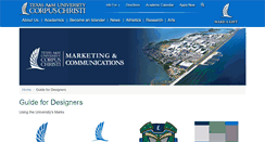 Desktop Screenshot of designguide.tamucc.edu