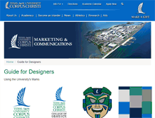 Tablet Screenshot of designguide.tamucc.edu