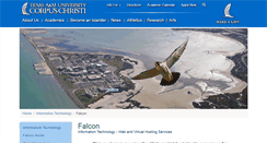 Desktop Screenshot of falcon.tamucc.edu