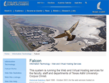 Tablet Screenshot of falcon.tamucc.edu