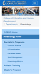 Mobile Screenshot of kinesiology.tamucc.edu