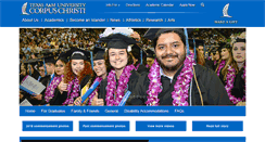 Desktop Screenshot of commencement.tamucc.edu