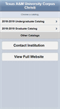 Mobile Screenshot of catalog.tamucc.edu