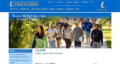 Desktop Screenshot of icare.tamucc.edu