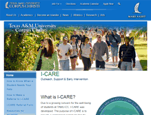 Tablet Screenshot of icare.tamucc.edu