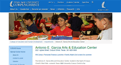 Desktop Screenshot of garciacenter.tamucc.edu