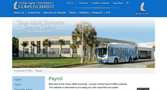 Desktop Screenshot of payroll.tamucc.edu