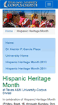 Mobile Screenshot of hispanicheritagemonth.tamucc.edu