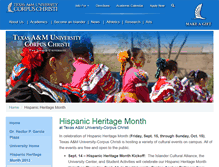 Tablet Screenshot of hispanicheritagemonth.tamucc.edu