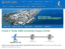 Tablet Screenshot of giving.tamucc.edu