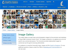 Tablet Screenshot of imagegallery.tamucc.edu